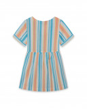 Robe en popeline à rayures fille bleu venice beach Robe en popeline à rayures fille bleu venice beach