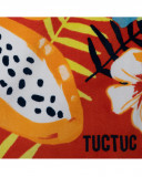Serviette imprimée fille orange summer festival Serviette imprimée fille orange summer festival