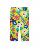 Leggings capri en jersey fleurs fille vert ready to bloom Leggings capri en jersey fleurs fille vert ready to bloom