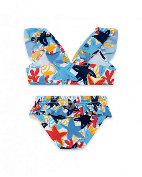 Bikini imprimé fille bleu red submarine