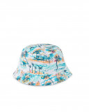 Bonnet combiné imprimé fille bleu venice beach Bonnet combiné imprimé fille bleu venice beach
