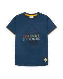 Tee-shirt en jersey message garçon bleu free time Tee-shirt en jersey message garçon bleu free time