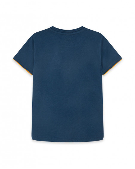 Tee-shirt en jersey message garçon bleu free time Tee-shirt en jersey message garçon bleu free time
