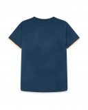 Tee-shirt en jersey message garçon bleu free time Tee-shirt en jersey message garçon bleu free time