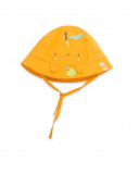 Bonnet en popeline à carreaux garçon orange picnic time Bonnet en popeline à carreaux garçon orange picnic time