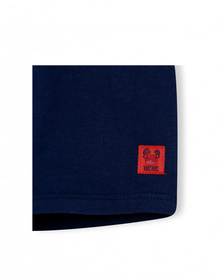 Set 2 tee-shirt et bermuda en jersey requin garçon bleu red Set 2 tee-shirt et bermuda en jersey requin garçon bleu red