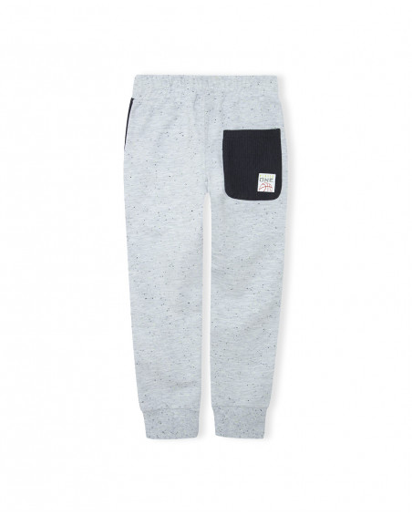 Pantalon en peluche jogging garçon gris play