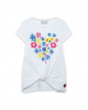Tee-shirt en jersey fleurs fille blanche ready to bloom Tee-shirt en jersey fleurs fille blanche ready to bloom