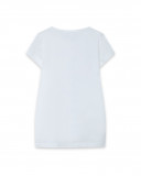 Tee-shirt en jersey fleurs fille blanche ready to bloom Tee-shirt en jersey fleurs fille blanche ready to bloom