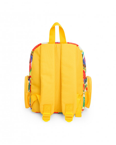 Sac à dos imprimée fille jaune fruitty time Sac à dos imprimée fille jaune fruitty time