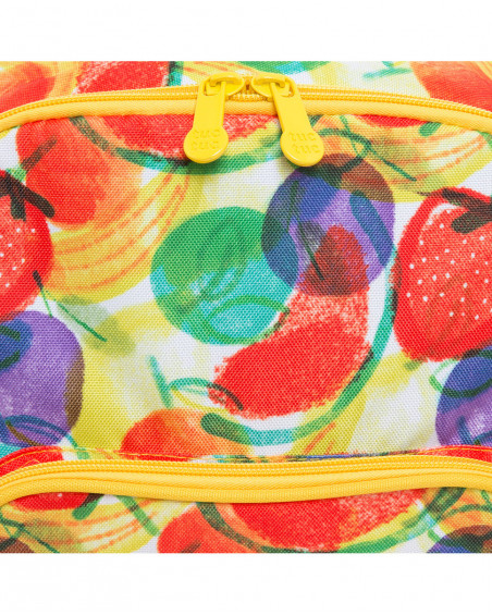 Sac à dos imprimée fille jaune fruitty time Sac à dos imprimée fille jaune fruitty time