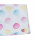 Robe en jersey et popelin points fille blanche icy and sweet Robe en jersey et popelin points fille blanche icy and sweet