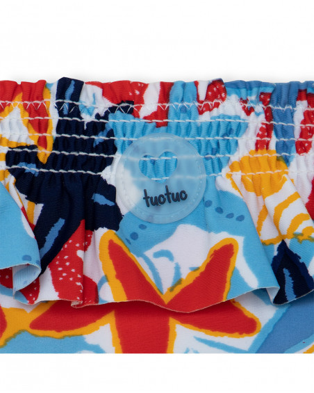 Culotte de bain étoiles fille bleu red submarine Culotte de bain étoiles fille bleu red submarine