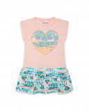 Robe en jersey imprimé fille rose venice beach Robe en jersey imprimé fille rose venice beach