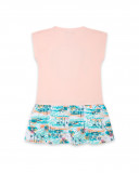 Robe en jersey imprimé fille rose venice beach Robe en jersey imprimé fille rose venice beach