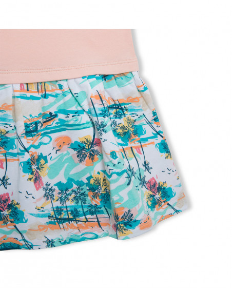 Robe en jersey imprimé fille rose venice beach Robe en jersey imprimé fille rose venice beach