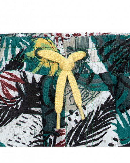 Short de bain imprimée garçon vert jungle street Short de bain imprimée garçon vert jungle street