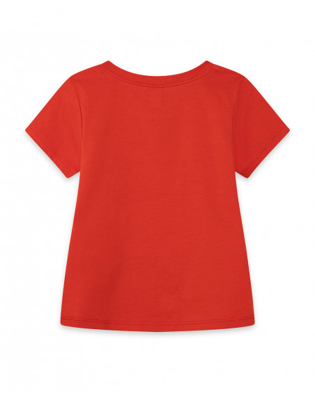 Tee-shirt en jersey message garçon rouge red submarine