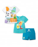2 tee-shirt et bermuda en jersey lacets garçon bleu fruitty time 2 tee-shirt et bermuda en jersey lacets garçon bleu fruitty time