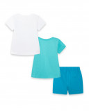 2 tee-shirt et bermuda en jersey lacets garçon bleu fruitty time 2 tee-shirt et bermuda en jersey lacets garçon bleu fruitty time