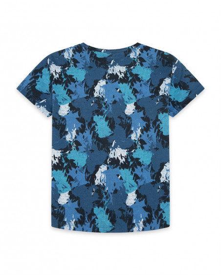 Tee-shirt en jersey poche garçon bleu surf club Tee-shirt en jersey poche garçon bleu surf club