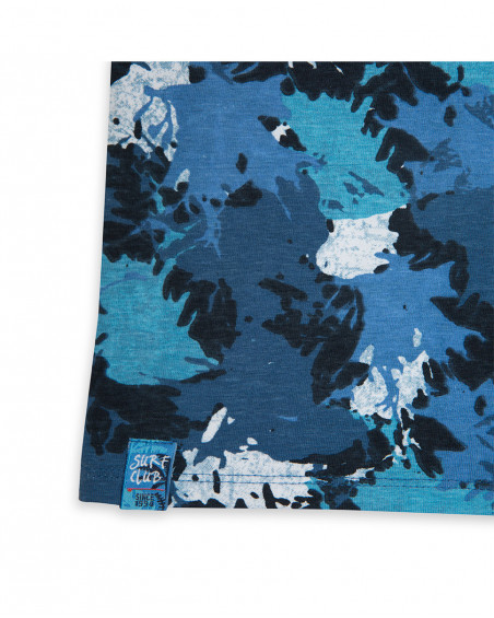 Tee-shirt en jersey poche garçon bleu surf club Tee-shirt en jersey poche garçon bleu surf club
