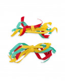 Set 2 élastique cheveux spirale multicolore fille jaune fruitty Set 2 élastique cheveux spirale multicolore fille jaune fruitty