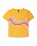 T-shirt rainbow happy message T-shirt rainbow happy message