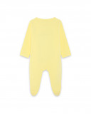 Grenouillère en jersey long avec pieds fille jaune hi! sunshine Grenouillère en jersey long avec pieds fille jaune hi! sunshine