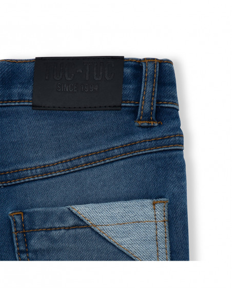 Bermuda en jeans avec poches garçon marine basicos kids