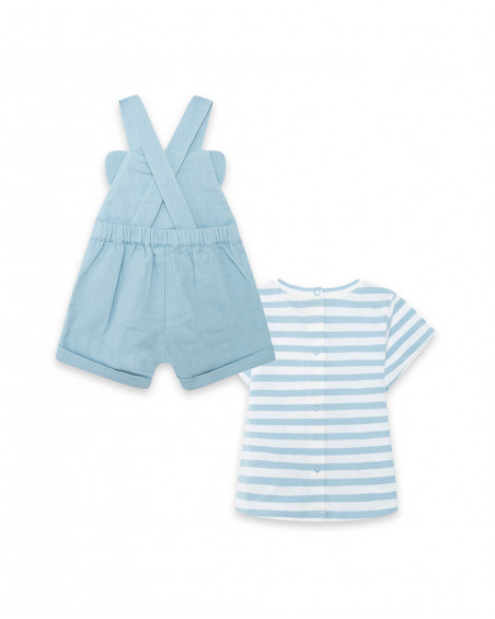 Salopette et tee-shirt à rayures garçon bleu so cute Salopette et tee-shirt à rayures garçon bleu so cute