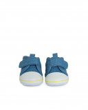 Baskets en jeans visage garçon bleu hi! sunshine Baskets en jeans visage garçon bleu hi! sunshine