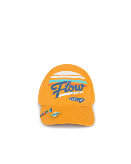 Visera en sergé message garçon orange free time