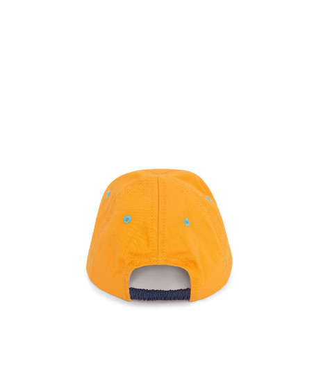 Visera en sergé message garçon orange free time