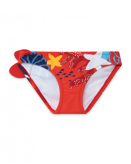 Culotte de bain étoiles fille rouge red submarine Culotte de bain étoiles fille rouge red submarine