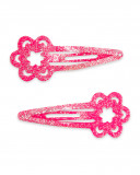 Set 2 barrettes cheveux glitter fille rose tahiti Set 2 barrettes cheveux glitter fille rose tahiti