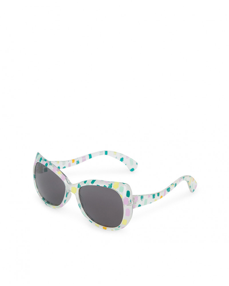 Lunettes de soleil blanches oreilles fille coloris blanc de la