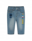 Pantalon en jeans à l'aspect usé garçon bleu fruitty time Pantalon en jeans à l'aspect usé garçon bleu fruitty time