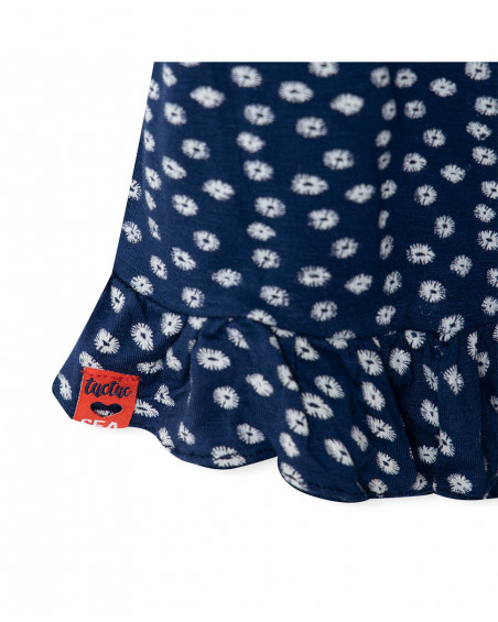 Combinaison en jersey points fille bleu sea lovers