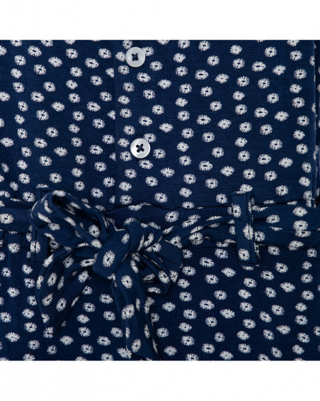 Combinaison en jersey points fille bleu sea lovers