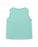 Tee-shirt en jersey bretelles garçon vert in the jungle Tee-shirt en jersey bretelles garçon vert in the jungle