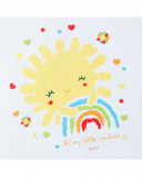 Tee-shirt et short en jeans lien fille blanche hi! sunshine Tee-shirt et short en jeans lien fille blanche hi! sunshine