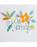 Robe en jersey feuilles fille blanche in the jungle Robe en jersey feuilles fille blanche in the jungle