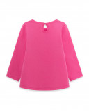 Tee-shirt en jersey message fille rose tahiti Tee-shirt en jersey message fille rose tahiti