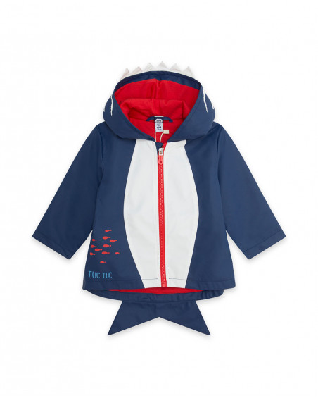 Gabardine avec capuche garçon bleu red submarine Gabardine avec capuche garçon bleu red submarine
