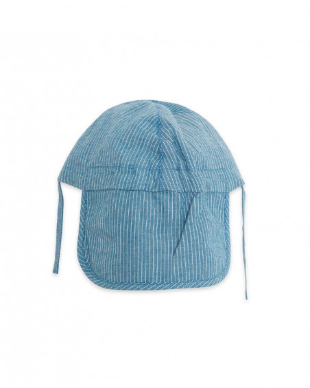Visera en jeans à rayures garçon bleu little pirates Visera en jeans à rayures garçon bleu little pirates