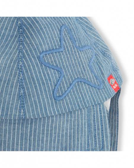 Visera en jeans à rayures garçon bleu little pirates Visera en jeans à rayures garçon bleu little pirates