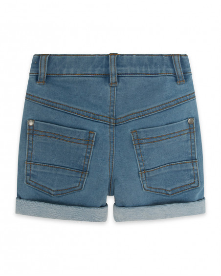 Bermuda en jeans avec poches garçon bleu fruitty time Bermuda en jeans avec poches garçon bleu fruitty time