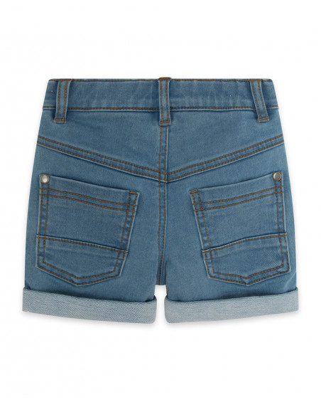 Bermuda en jeans avec poches garçon bleu fruitty time