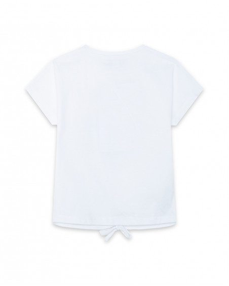 Tee-shirt en jersey nouer fille blanche venice beach Tee-shirt en jersey nouer fille blanche venice beach